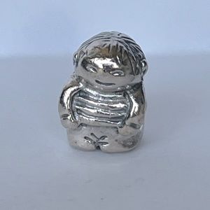 Pandora RETIRED little‎ boy charm in sterling silver